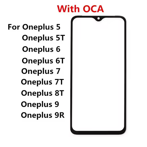 Outer Screen for Oneplus 9 9R 8T 7T 7 6T 6 One Plus Front Touch Panel LCD Display Glass Cover Lens R