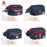 JEANS Crossbody Bag (JEANS) 10199 12421 Large Size/BIG Fashion Pouch Bag Waist Bag Chest Bag