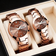 手表男生 【seiko watch man】 Swiss Watch Fully Automatic Quartz Non-Mechanical Tungsten Steel Color Steel 