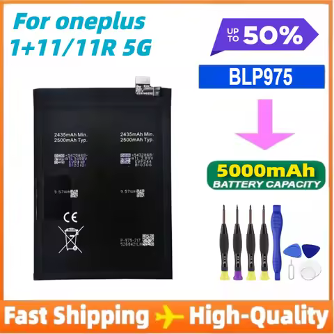 BLP975 Phone Battery For OnePlus 11 PHB110 OnePlus 11R 5G CPH2449CPH2447 CPH2451 With Tools
