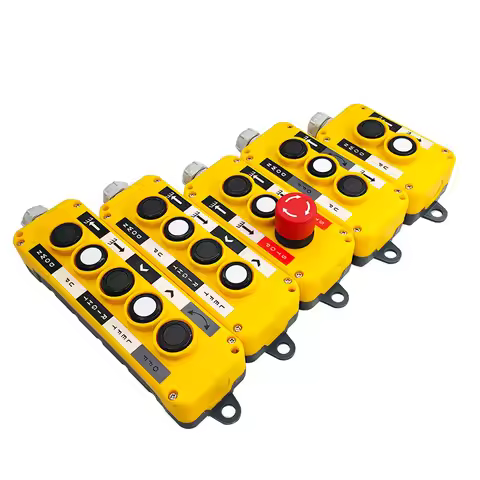 IP65 Waterproof Push Button Switch Car Tail Lift Crane Control Handle COP-2B COP-3B COP-4B TNHA1-T28
