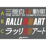 Sticker RALLIART Mirror Front/Rear