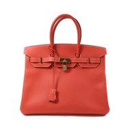 HERMES Epsom皮革Birkin 35金扣手挽袋Rose Juipur