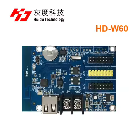 Huidu HD W60 HD W62 HD W63 HD W64 HD W66 HD-W60 LED display controller, Single&double color P10 LED 