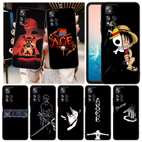 One Piece Anime Cartoon For Xiaomi Redmi Note 13 12R 12 12S Turbo 11 11T 11S 10 10S 9 8 Pro Plus 5G 