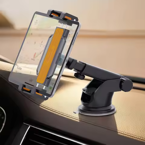 Homhu Car Suction Cup Phone Holder for Z Fold 7 6 Phone Stand Dashboard Phone Bracket for Ipad 4.7-1