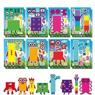 Đồ Chơi Khối Số Hoạt Hình Tương Tác Giáo Dục DIY Sticker Numberblocks Hoạt Hình Hoạt Hình Cho Trẻ Em