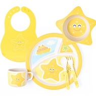 【LABOOS 樂舖】天然竹纖維兒童餐具 小星星套裝