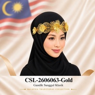 Livas Gandik Klasik Sanggul Tradisional Malaysia Cekak Rambut Pengantin Melayu Aksesori Dahi Nikah K