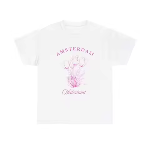 Amsterdam Tulip T Shirt Vintage Travel Dutch Holland Souvenir