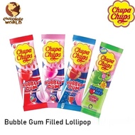 อมยิ้มสอดไส้หมากฝรั่ง ยี่ห้อจูปาจุ๊ปส์ Chupa Chups (1ชิ้น/12g) มีหลายรส หมากฝรั่ง อมยิ้มทานเล่น ขนมแปลกๆ