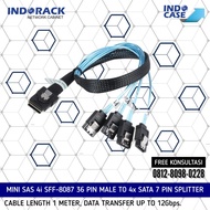 Sata Cable Mini Sas 4I Sff-8087 36 Pin Male To 4 Sata 7 Pin 12Gbps Cable