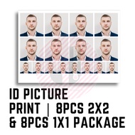 ID Picture Package (Matte) 2x2 1x1 ID Photo Printing | High Quality ID Picture | RUSH ID PRINT