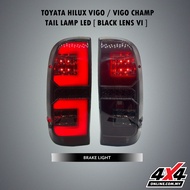 TOYOTA HILUX VIGO AND VIGO CHAMP TAIL LAMP LED BLACK LENS - VI