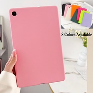For Samsung Galaxy Tab A7 10.4 SM-T509 SM-T500 SM-T505 T505N Tab A8 10.5 2021 SM-X200 SM-X205 Tablet Protective Case Fashion Skin Feel Color Casing Jelly Liquid Silicone Fit Cover