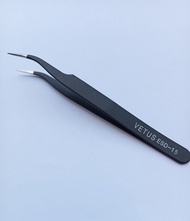 VETUS CURVED BLACK TWEEZERS PINSET BENGKOK HITAM VETUS 1 PCS