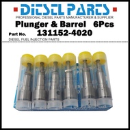 6Pcs Plunger and Barrel Assembly A168 131152-4020 for Komatsu 6D95L 6D95