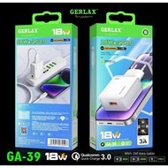 GERLAX - TRAVEL CHARGER GA-39 33W USB TYPE-C CHARGER GERLAX 33W TYPE-C QC3.0