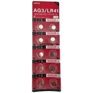 chainashop7 **ยกแผง** IN PACK ถ่านกระดุม cr2032 LR44 LR41 AG3 LR1130 Lithium Battery แบบไม่มีกล่อง ร