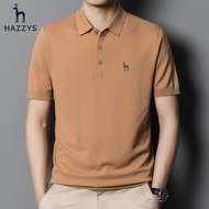Hazzys Men's Lightweight Knitted Polo Shirt - Casual Summer Style