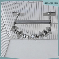 [AmlesoMY] Parrot Perch Adjustable Bird Cage Perch for Cockatoo Macaw Moluccan Eclectus