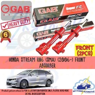 HONDA STREAM RN6 SMA (2006~) GAB SUPER R SPORT PREMIUM HEAVY DUTY GAS SHOCK ABSORBER FRONT 2PCS