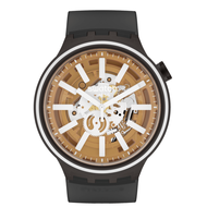 SWATCH SWATCH นาฬิกาสวิสออริจินัลสีเขียวเรืองแสงสีแดงกุหลาบซีรีส์ควอตซ์ที่มีสีสันคริสต์มาส so27b