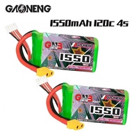 GAONENG 120C/240C GNB 14.8V 1550Mah Lipo For RC Helicopter Quadcopter FPV Racing Drone 4S