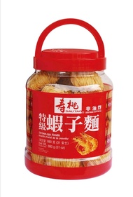 壽桃牌懷舊桶裝特級蝦子麵880g