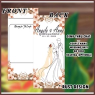 50pcs 4x7inc Custom Wedding / Angpao Envelope (Edit Details Only)