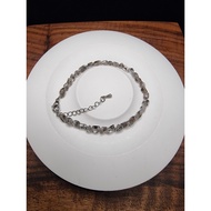 Herkimer Diamante Quartz Oilbase Stone Bracelet 3A High Frequency 4x6mm F1237