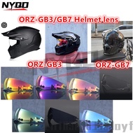 Original ORZ GB3/GB7 Helmet Lens Retro Full Face Helmet Lens PC Material Fantasy Blue Night Vision