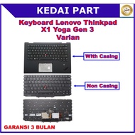 Keyboard Lenovo ThinkPad X1 Yoga Gen 3 Gen3 20jd 20je 20jf 20jg 20ld Pointer Backlight Casing