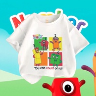 5 Childrens T-shirt Numberblocks no.1 Printed Cotton 1 Fabric Comfortable To Wear Not Shrink Yet 100
