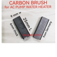 JOVEN, ALPHA, CENTON ELTON spare parts CARBON BRUSH (2pcs) FOR ALL TYPE OF AC PUMP WATER HEATER.