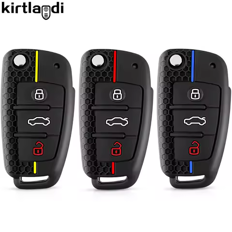 Silicone Key Case Car Key Cover For Audi A3 8p A6 C6 A1 Q3 Rs3 Rs6 S3 A4 A1 TT A3 8v Q2 Q7 A5 A7 S7 