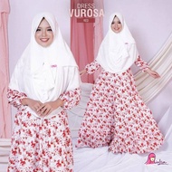 [ Promo] [Promo] Vurosa Dress Muslim Katun Motif Bunga Fashion Muslim
