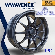 (1pc)Rays Sport Rim 17 Inch CE28 17” 8H100-114.3,10H100-114.3