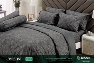 ลิขสิทธิ์แท้💯Jessica รุ่น เทนเซล ทอ 500เส้นด้าย ชุดผ้าปูที่นอน ชุดเครื่องนอน 5ฟุต/6ฟุต รองรับที่นอน