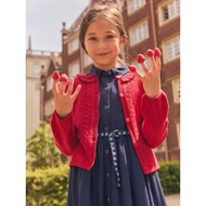 Girls' red ser/gent Cardigan