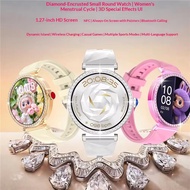 GT3 Mini Women Smart Watch Bluetooth Call Wireless Charging 1.27HD Fitness Tracker