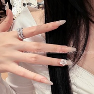 [Xu Me Dazzling] Xu Yan Zhao Lusi Same Style Manicure Carved Gentle Simple White Moonlight Handmade 