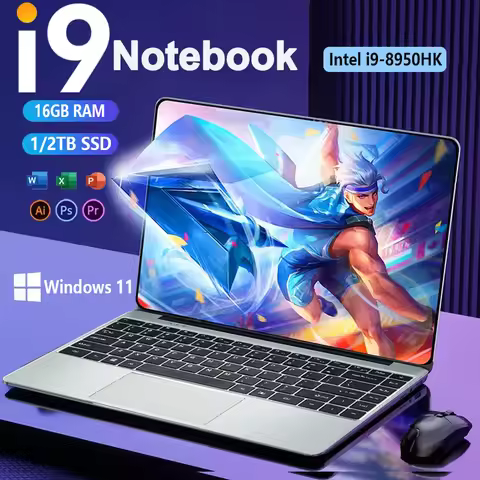 14.1" Ultra-thin Windows 11 Notebook PC Intel Core i9 8950HK laptop Compute 16GB RAM 1TB 2TB SSD Off