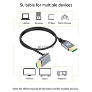 MIS HDTV 2 1 Cable 90 Degree Right Left Angled HDMIcompatible Cable 8K 60hz for PC laptop HDTV Monit