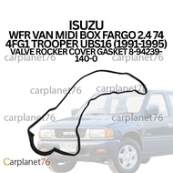 ISUZU WFR VAN MIDI BOX FARGO 2.4 74 4FG1 TROOPER UBS16 (1991-1995) VALVE ROCKER COVER GASKET 8-94239