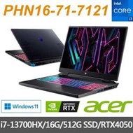 【Acer】16吋 PHN16-71-7121 i7-13700HX/16G/512GPCIe/RTX4050-6G
