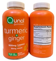 Exp.04/2026🔥Qunol Turmeric Plus Ginger 200 Gummies