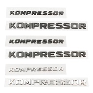 Car 3D ABS KOMPRESSOR Logo Badge Emblem Decals Sticker For Mercedes Benz C180 C200 C230 CLK200 SLK20