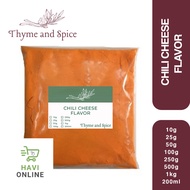 [POUCH] Chili Cheese Flavor Powder 25 50 100G (Fries/Wings Flavoring Powder) Seasoning
