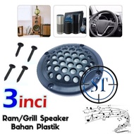 3" Inch Plastic Speaker Ram 3inch Round Plastic Speaker Grill Cover 3 inch Speaker Cover Protective 